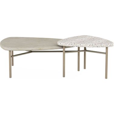 Cotiere 2 Piece Bunching Cocktail Tables In Beige