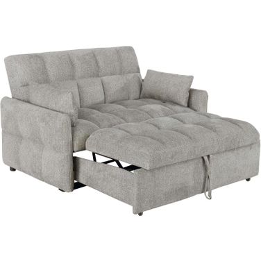 Cotswold Tufted Cushion Sleeper Sofa Bed Light Grey