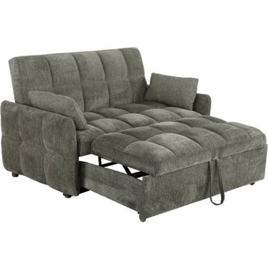 Cotswold Tufted Cushion Sleeper Sofa Bed Dark Grey