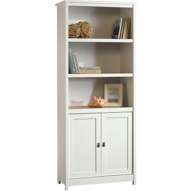Cottage Road Library With Doors In Soft White