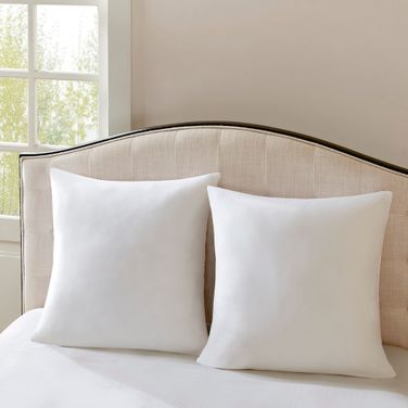 Cotton Sateen Euro Pillow In White