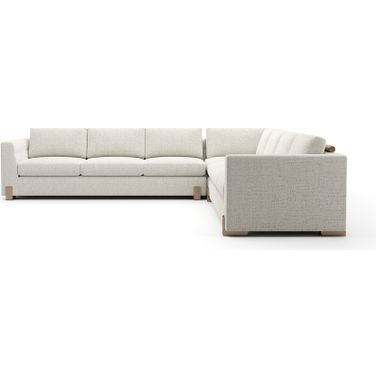 Counter Balance L Sectional without Ottoman In Cream