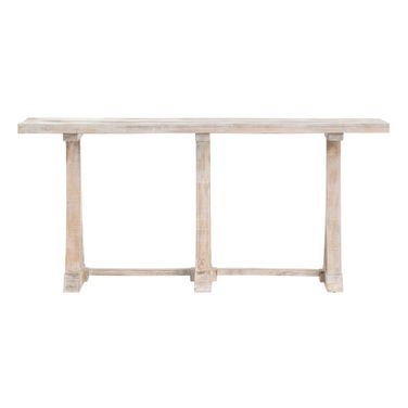 Counter Height Pub Table In White and Tan