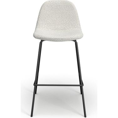 Counter Stools Set of 2 In White Boucle