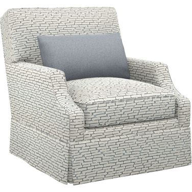 Featured Upholstery Courtney Swivel Chair In Cream