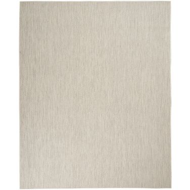 Courtyard 12' x 15' Rug In Ivory and Silver