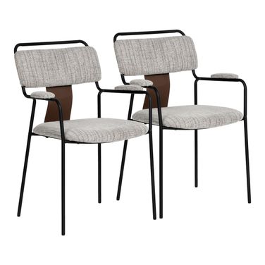 Couva Dining Chair Set of 2 In Gray