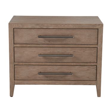Cove Drawer Nightstand In Gray Oak