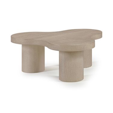 Cove Oak Veneer and Solid Wood Coffee Table In Natural