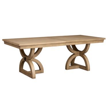 Coventry Extendable Trestle Dining Table In Honey Maple