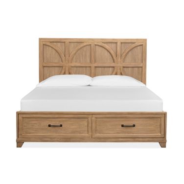Coventry Queen Panel Storage Bed In Honey Wheat