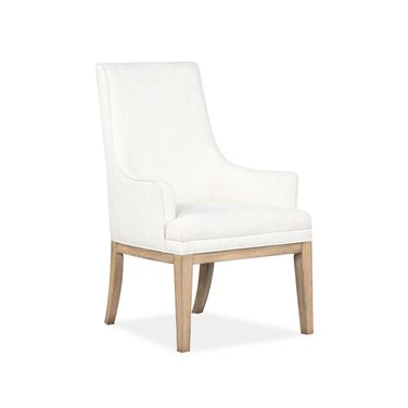 Coventry Upholstered Host Chair Set of 2 In Honey Maple