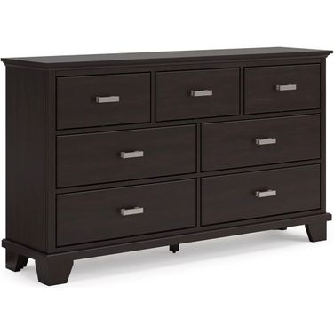 Covetown Dresser In Dark Brown