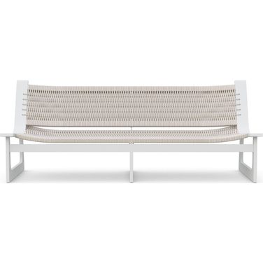 Cozumel 3 Seat Sofa In Matte White