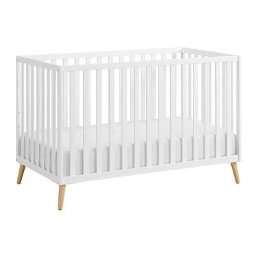 Cozy Nest 3 In 1 Island Crib In White and Natural