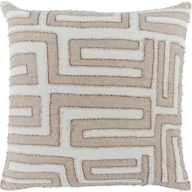 CP Mateo 22x22 Pillow In Natural and Ivory
