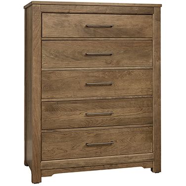 Crafted 5 Drawer Chest In Medium Cherry
