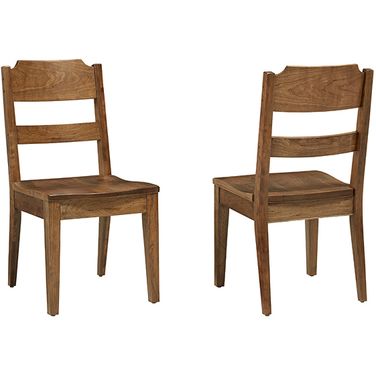 Crafted Ladderback Side Chair In Medium Cherry