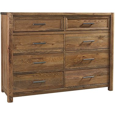 Crafted Oak 8 Drawer Dresser In Natural