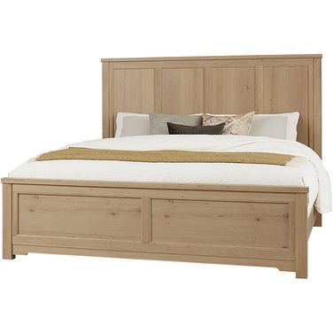 Crafted Queen Six Panel Bed In Bleached Cherry
