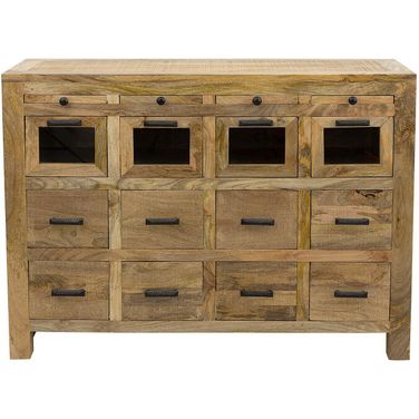 Craftsman Drawer Cabinet In Brushed Dark Brown