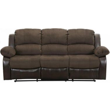 Cranley Dark Brown Double Reclining Sofa