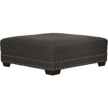 Crawford Cocktail Ottoman In Charcoal
