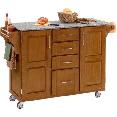 Create-A-Cart Brown Kitchen Cart 9100-1063