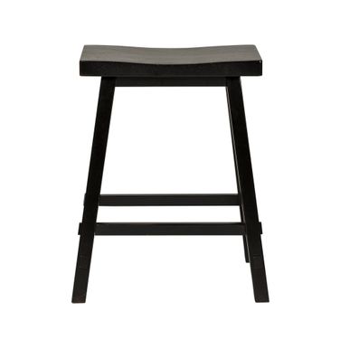 Creations II Black 24 Inch Sawhorse Barstool
