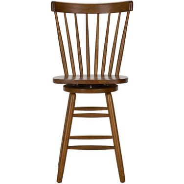 Creations II Tobacco 24 Inch Copenhagen Swivel Barstool