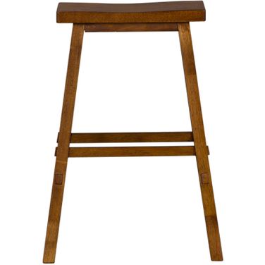 Creations II Tobacco 30 Inch Sawhorse Barstool