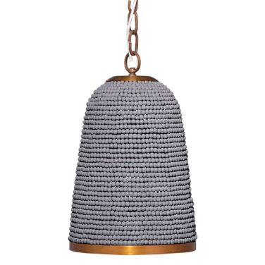 Creekside I-Light Beaded Pendant In Slate Blue