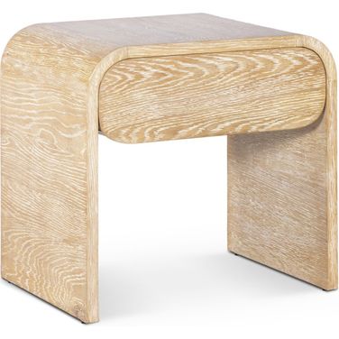 Cresthill Night Stand In White Oak