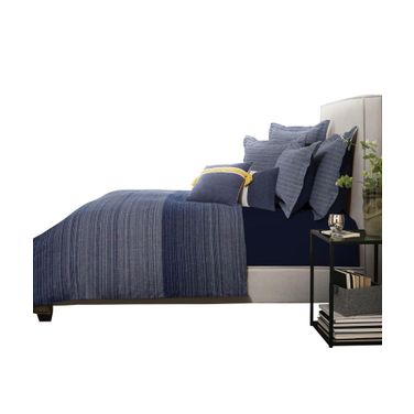 Crestwood 8 Piece King Duvet Set In Denim