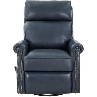 Crews Swivel Glider Recliner In Barone Navy Blue