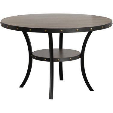 Crispin 48 Inch Round Dining Table In Gray