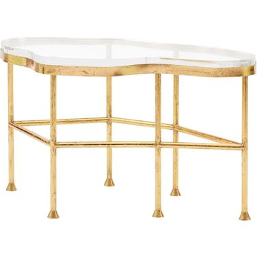Cristal Coffee Table In Gold Leaf