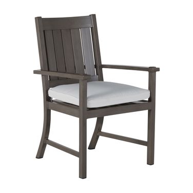 Croquet Aluminum Arm Chair In Bali Pearl