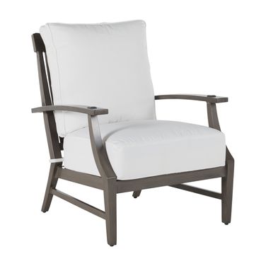 Croquet Aluminum Lounge Chair In Heidi Silver