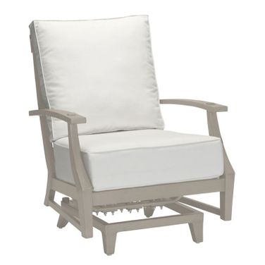 Croquet Aluminum Spring Lounge In Heidi Silver