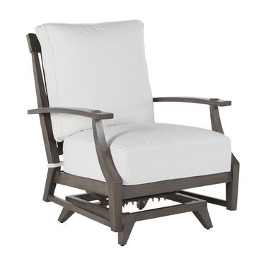 Croquet Aluminum Spring Lounge In Heidi Silver