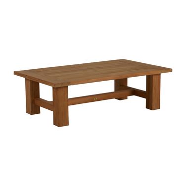Croquet Teak Rectangular Coffee Table In Natural Teak