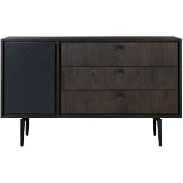 Cross Solid Oak and Metal 3 Drawer Dresser