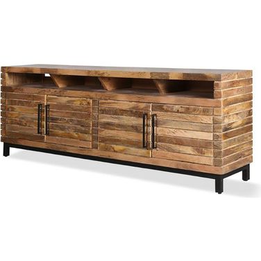 Crossings Downtown 86 Inch Console In Amber