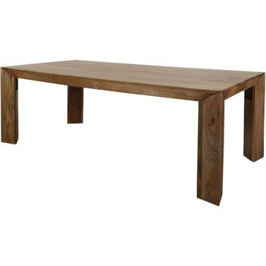 Crossings Downtown 86 Inch Rectangular Dining Table In Amber