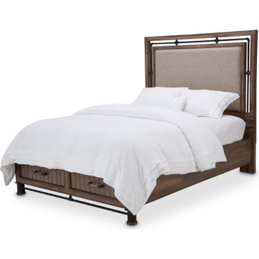 Crossings Reclaimed Barn Eastern King Panel Bed