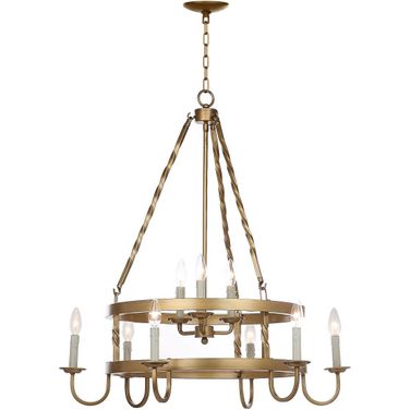 Crowley Gold 31 Inch Adjustable Chandelier