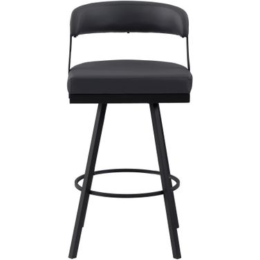 Crowley Swivel Pub Height Chair Set of 2 In Black