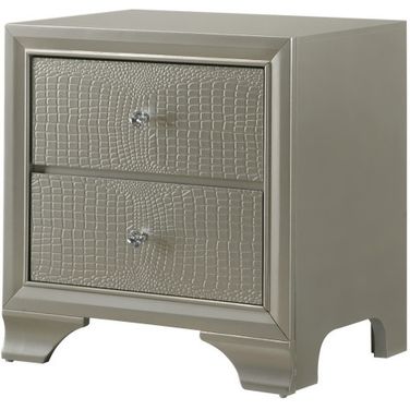 Crown Mark Lyssa Night Stand In Champagne