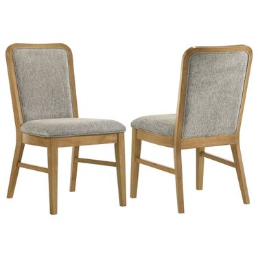 Croyden Dining Side Chair Set of 2 In Weathered Natural and Gray